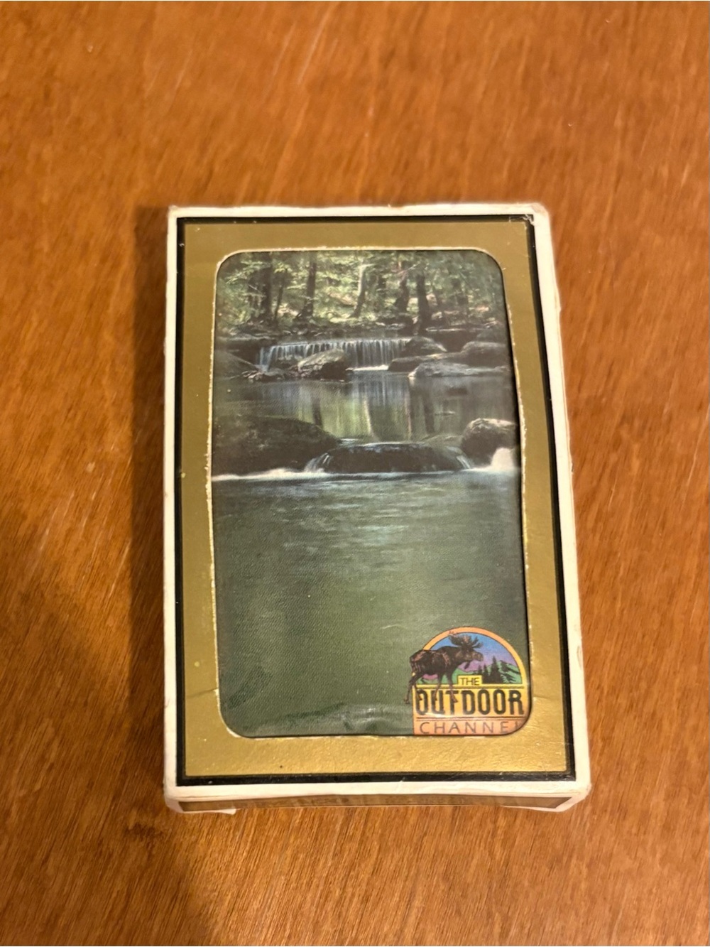 The Outdoor Channel Playing Cards - Green & Gold Nature Design
